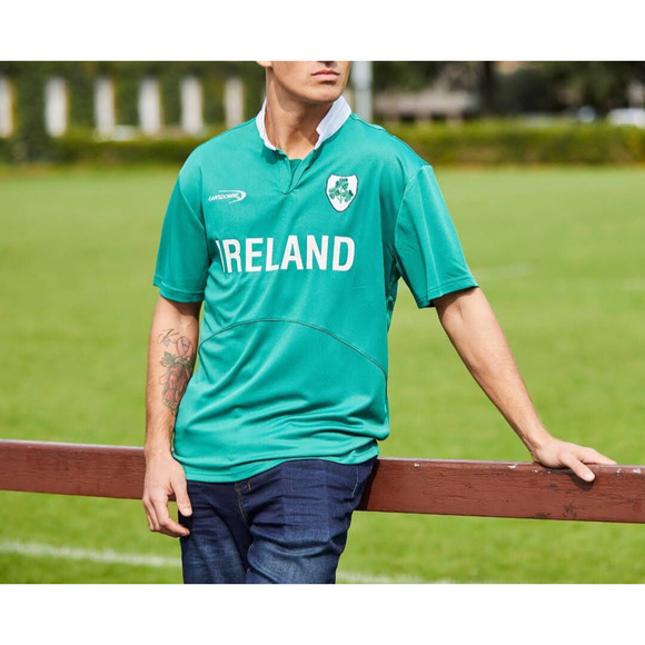 Lansdowne Ireland Men's Shamrock Performance Short Sleeve Rugby Sz. S NWT - Picture 12 of 14